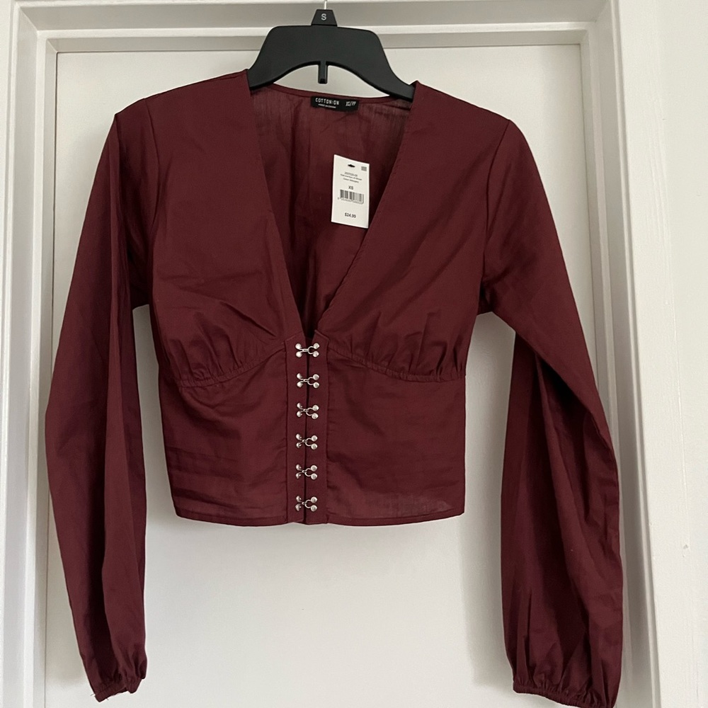 Cotton on long sleeve blouse